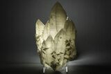 Milky, Candle Quartz Crystal Cluster - Inner Mongolia #226034-1